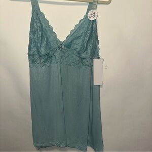 Daisy Fuentes Lux Lace Tank Top 2x New Soft